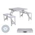 Masă de picnic Marbueno Gri 136 x 67 x 85 cm Aluminiu