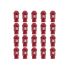 Set Piulițe OMP 7075 Roșu 20 uds M14 x 1,25