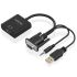 Adaptor HDMI la VGA cu Audio Aisens A115-0872 Negru 20 cm