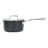 Caserolă cu capac Amercook Negru Teracotă Oțel inoxidabil Aluminiu Cuptor (Ø 18 cm)