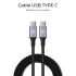 Cablu USB-C la USB-C Subblim PLUS Negru 1 m