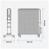 Radiator Universal Blue 4020B UCRM9004 Negru 2000 W