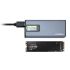 Husă Hard Disk CoolBox COO-MCM-M2F Gri Argintiu 2,5