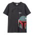 Tricou cu Mânecă Scurtă Bărbați Boba Fett Gri închis Gri Adulți