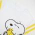 Tricou cu Mânecă Scurtă Femei Snoopy Alb