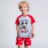 Pijamaua de Vară Mickey Mouse Roșu Gri