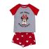 Pijamaua de Vară Minnie Mouse Roșu Gri