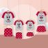 Pijamaua de Vară Minnie Mouse Roșu Gri