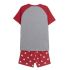Pijamaua de Vară Mickey Mouse Roșu (Adulți) Bărbați Gri