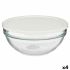 Cutie rotundă pentru prânz cu capac Pasabahce Chefs Alb 1,135 L 17,2 x 7,6 x 17,2 cm (4 Unități)