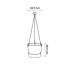 Jardinieră suspendată Elho Greenville Alb Plastic Ø 23,9 x 20,3 cm