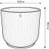Ghiveci Elho   Ø 22 cm Rotundă Albastru închis Plastic