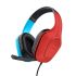 Căști cu Microfon Gaming Trust GXT 416S Zirox Negru Roșu Cyan