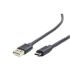 Cablu USB A 2.0 la USB C GEMBIRD 480 Mb/s Negru