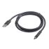 Cablu USB A 2.0 la USB C GEMBIRD 480 Mb/s Negru