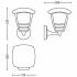 Lampă de perete Philips My Garden Creek Negru Aluminiu A 60 W E27