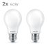 Bec LED Philips Classic Standard 60 W Alb E E27 (2700 K) (2 Unități)