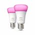 Bec Inteligent Philips Pack de 2 E27 Alb F 9 W E27 806 lm (6500 K)