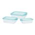 Set de 3 Cutii pentru Prânz Excellent Houseware Geam