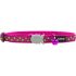 Zgardă pentru câini Red Dingo STYLE STARS LIME ON HOT PINK 31-47 cm