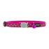 Guler de pisică Red Dingo Stars Lime on Hot 20-32 cm Roz