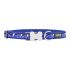 Zgardă pentru câini Red Dingo STYLE LIGHTNING Bleumarin 31-47 cm