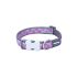 Zgardă pentru câini Red Dingo STYLE HOT PINK ON COOL GREY 31-47 cm