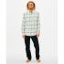Cămașă cu Mânecă Lungă Bărbați Rip Curl Checked in Flannel Franela Alb