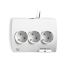 Placă de circuit Prize 5 Puncte de Conectare cu Întrerupător Ewent EW3932 1,5 m 2 x USB 2,1 A 2500W Alb