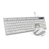 Tastatură și Mouse Subblim SUBKBC-CEKE60 Qwerty Spaniolă Argintiu