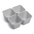 Set de Coșuri Dem Multi-utilizare 8,2 x 8,2 x 6 cm (4 Unități)