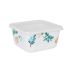 Cutie pătrată pentru prânz cu capac La Mediterránea Alba Melamina 11 x 11 x 5,5 cm (24 Unități)