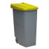 Găleată pentru gunoi, cu roți Denox 85 L Galben 58 x 41 x 76 cm