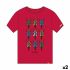 Tricou cu Mânecă Scurtă Cállate la Boca Roșu Motocicletă L (2 Unități)