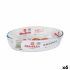 Vas pentru Cuptor Quttin   Sticlă Oval 1,8 L 26,2 x 17,8 x 6,1 cm (6 Unități)