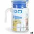 Carafă cu Capac și Dozator Borgonovo Igloo Pătrat Albastru 600 ml (6 Unități)