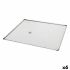Tavă pentru Cuptor VR Argintiu Aluminiu Dreptunghiular 41 x 37 x 0,5 cm (6 Unități)