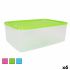 Cutie de prânz dreptunghiulară cu capac Dreptunghiular 8 L 36 x 24,5 x 13 cm (6 Unități)