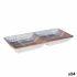 Tavă pentru gustari La Mediterránea Boreal 2 Compartimente 25 x 11 x 3 cm (24 Unități)