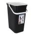 Găleată de gunoi pentru reciclare Tontarelli Moda Alb Negru 24 L (6 Unități)