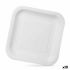 Set de farfurii Algon De unică folosință Alb Carton 23 x 23 x 1,5 cm (10 Unități)