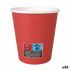 Set de pahare Algon Carton De unică folosință 200 ml Roșu 36 Unități (24 Piese)
