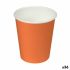 Set de pahare Algon Carton De unică folosință Portocaliu 36 Unități (24 Piese)