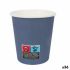 Set de pahare Algon Carton De unică folosință 200 ml Albastru 36 Unități (24 Piese)