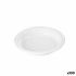 Set de farfurii reutilizabile Algon Alb Plastic 20,5 x 20,5 x 3 cm (6 Unități)