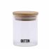 Borcan din Sticlă Transparentă Quttin    6,5 x 9 cm Silicon 200 ml (24 Unități)