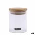 Borcan din Sticlă Transparentă Quttin    6,5 x 9 cm Silicon 200 ml (24 Unități)