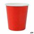 Set de pahare Algon De unică folosință Carton Roșu 20 Piese 120 ml (24 Unități)