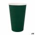 Set de pahare Algon De unică folosință Carton Verde 7 Piese 450 ml (16 Unități)