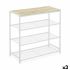 Raft Confortime Alb Lemn Metal 60 x 30 x 63,5 cm (3 Unități)